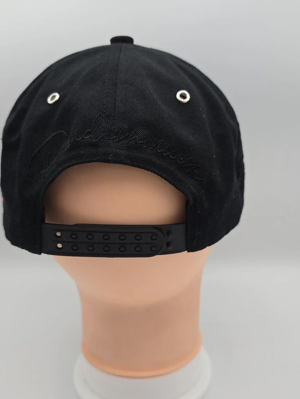 Pandemonium Clothing Mr Voorhees Jason Mask Chenille Logo Suede Bill Adjus. Hat